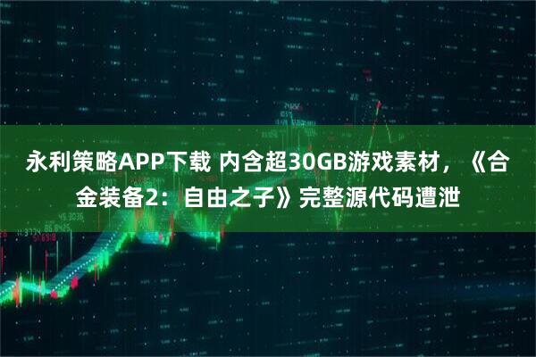 永利策略APP下载 内含超30GB游戏素材，《合金装备2：自由之子》完整源代码遭泄